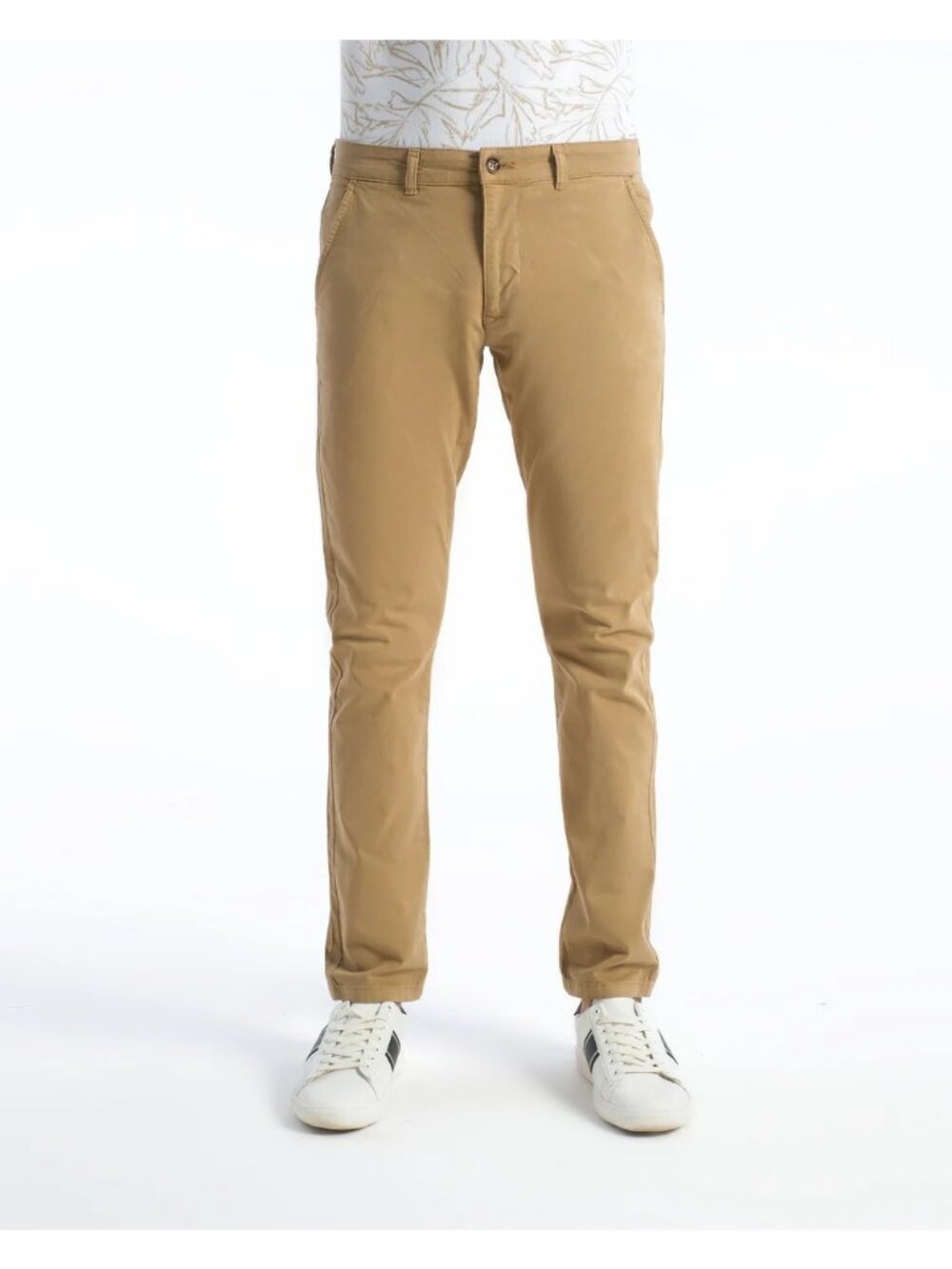 PX Clothing Chinos Pants Size 31x34 Tan Medium Wash Slim Straight-Fit Was $98